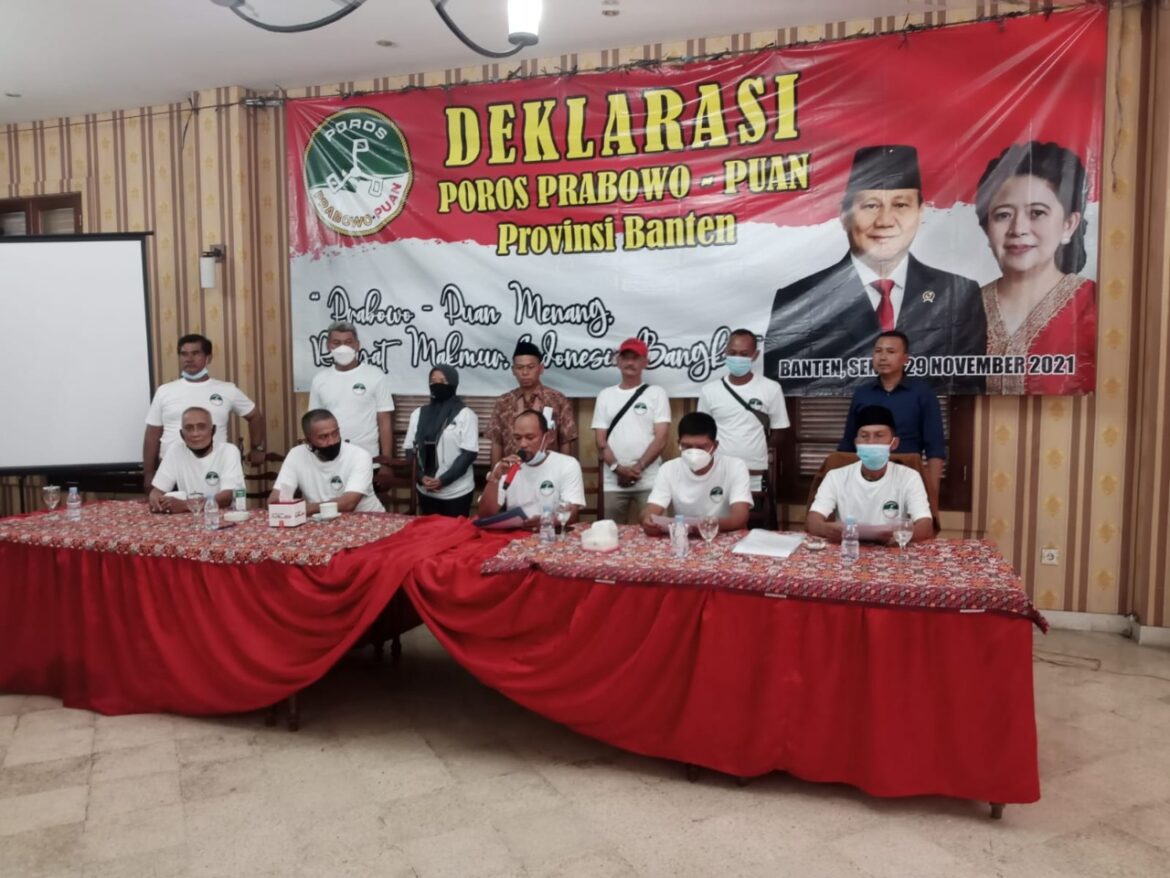 Para deklarasi di Serpong Kota Tangerang Selatan, Banten, telah mengukuhkan tim sukses dari Probowo-Puan kini sudah untuk Serpong-Tangsel,