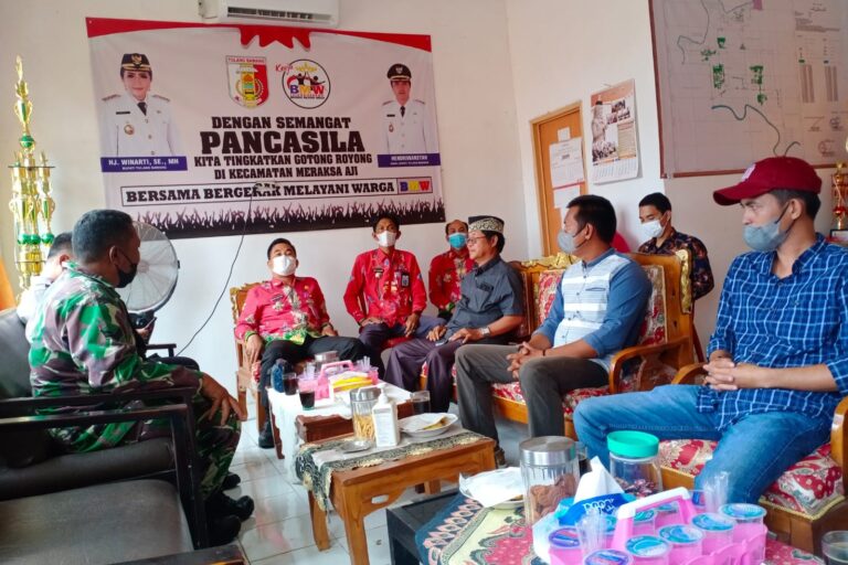 Camat Meraksa Aji mewakili Pemerintah Daerah sangatlah berterima kasih atas kunjungan