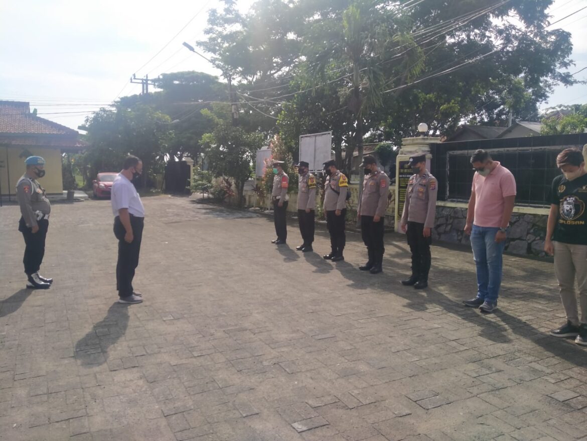 Tingkatkan Disiplin, Personil Polsek Mauk Polresrta Tangerang Giat Apel Pagi