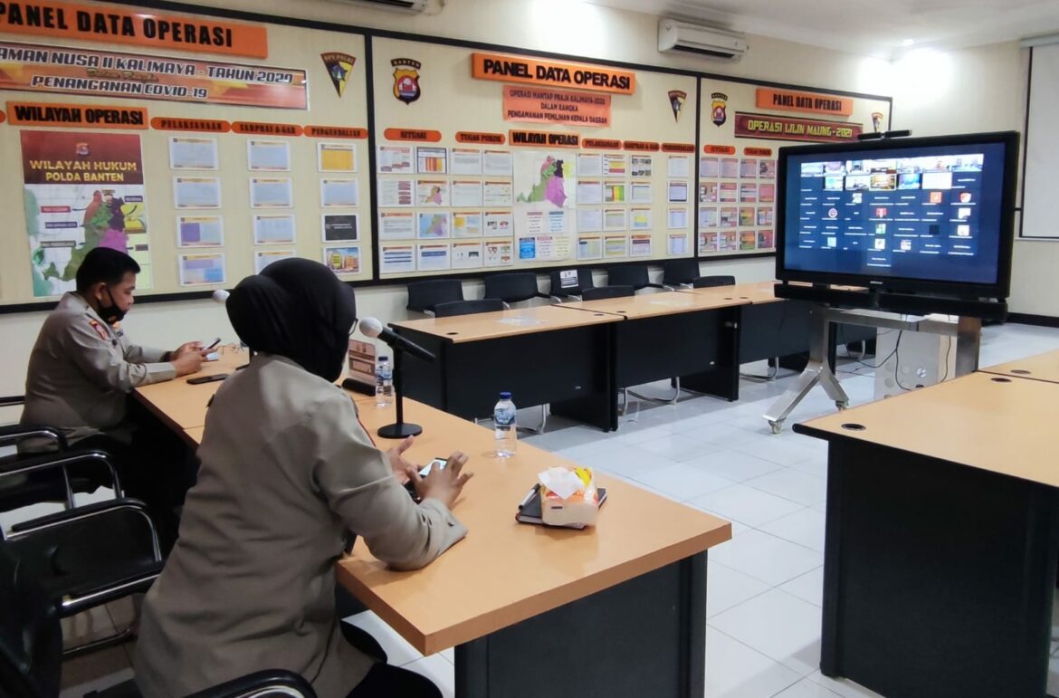 Karoops Polda Banten Ikuti Rapat Koordinasi Penguatan Mitigasi Gempa Bumi dan Tsunami