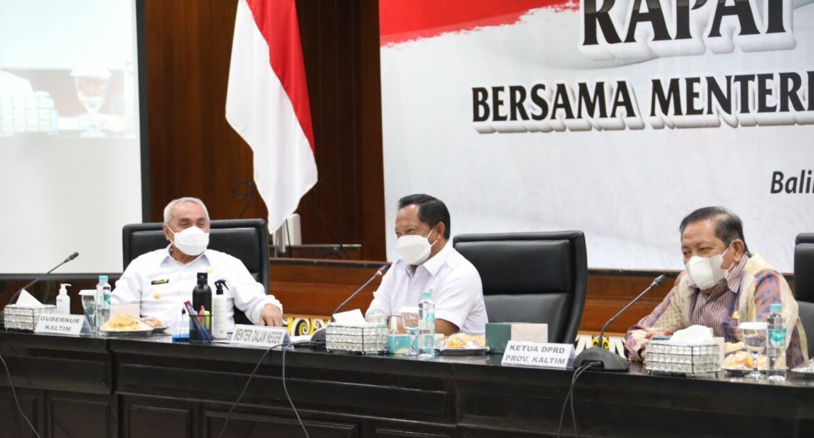 Susun Regulasi Turunan UU IKN, Mendagri Serap Aspirasi Jajaran Eksekutif dan Legislatif di Kaltim