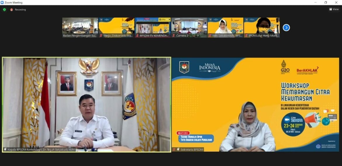 Kemendagri Jelaskan Pentingnya Peran Humas untuk Menunjang Kinerja Pemerintah