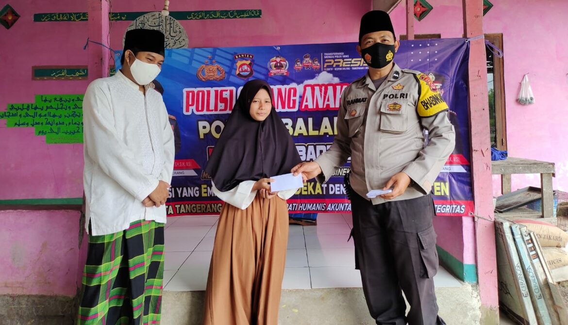 Polisi Sayang Anak Yatim Bentuk Peduli  Polsek Balaraja Polresta Tangerang Kepada Anak Yatim Dalam Program Kerja *COMMANDER WISH* Kapolda Banten