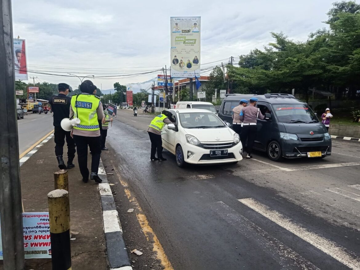 Bidpropam Polda Banten Awasi Kegiatan Operasi Keselamatan Maung 2022