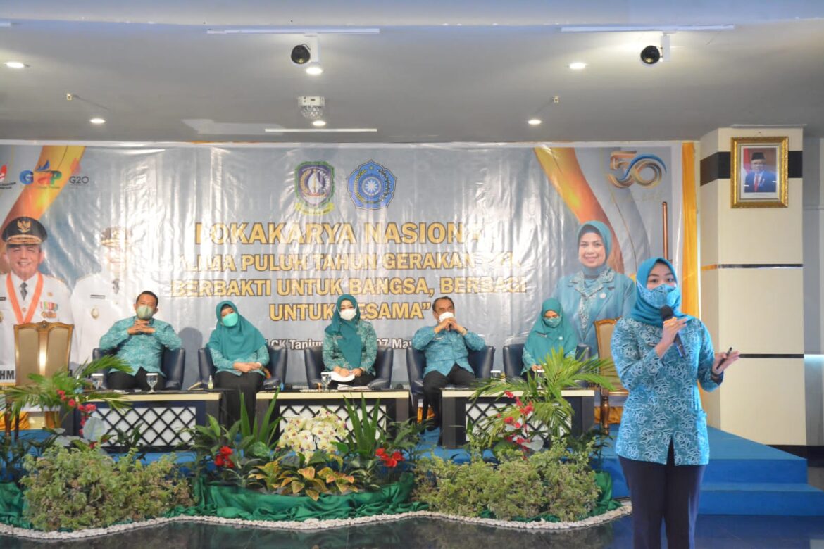 TP PKK Gelar Lokakarya 50 Tahun Gerakan PKK, Berbakti untuk Bangsa, Berbagi untuk Sesama