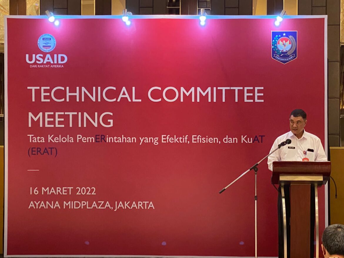 Kemendagri Bangun Tata Kelola Pemerintahan Daerah Berkualitas melalui Program USAID ERAT