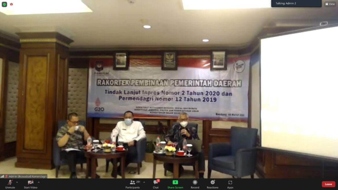 Kemendagri Tindak Lanjuti Inpres 2/2020 dan Permendagri 12/2019 melalui Optimalisasi P4GN dan PN
