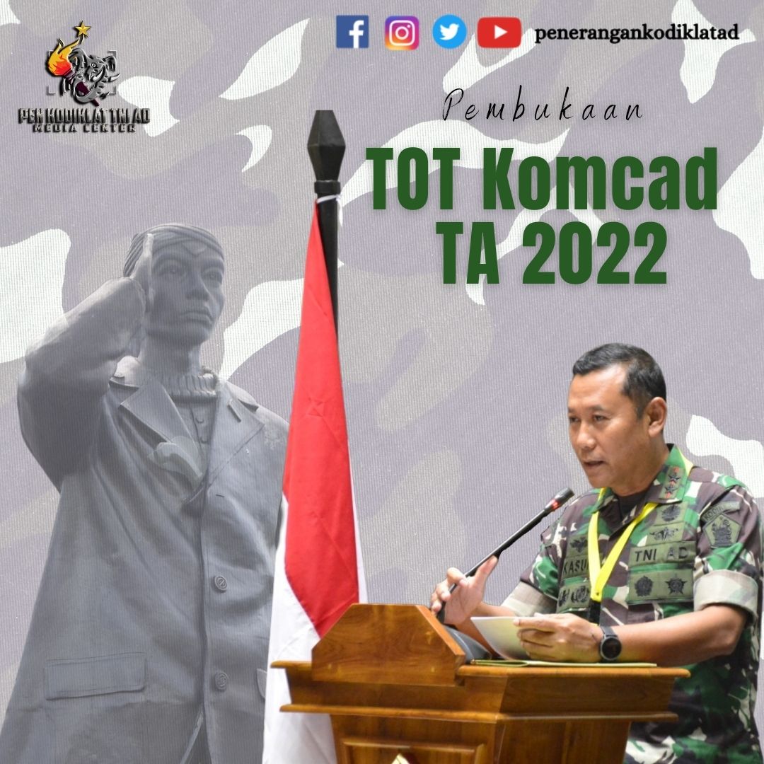Wadan Kodiklatad buka Pembekalan Training of Trainer (TOT) Komponen Cadangan Tahun 2022