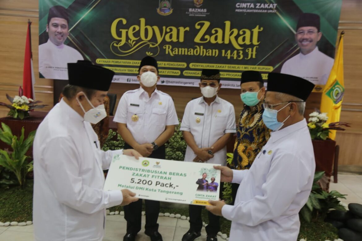 Wali Kota Tangerang Arief R Wismansyah menjelaskan kegiatan gebyar zakat