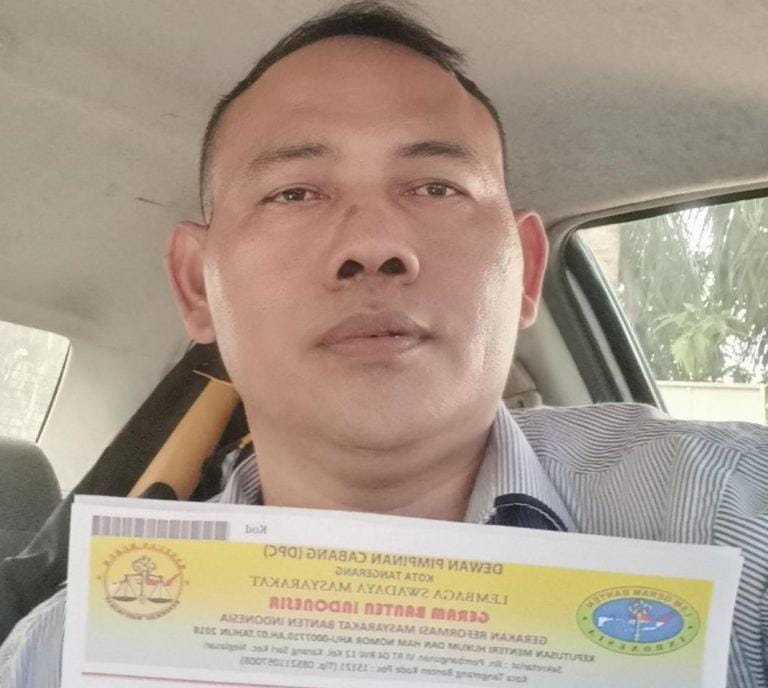 Pihak DPC LSM GERAM Banten Indonesia melayangkan surat somasi ke pada Walikota Tangerang ‘Arief