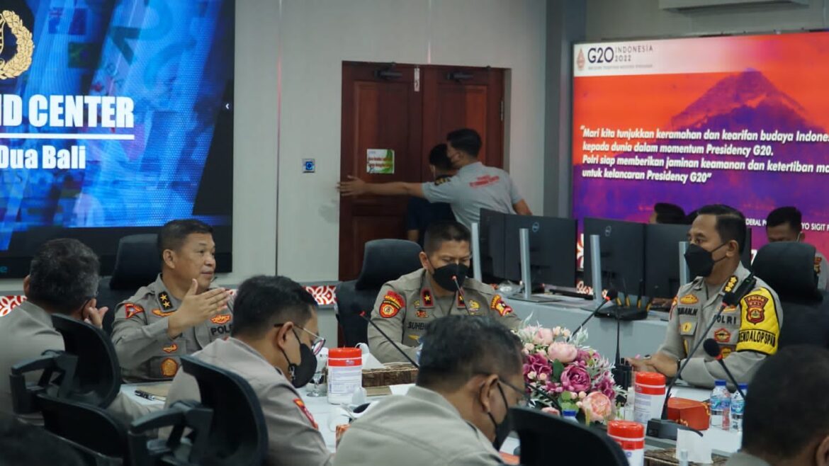 ASOPS KAPOLRI KUNJUNGI 91 COMMAND CENTER, PASTIKAN KESIAPAN PENGAMANAN KTT G20