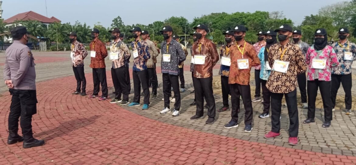 POLRES TANGERANG ADAKAN PERATURAN BARIS BERBARIS (PBB) CALON SISWA POLRI.