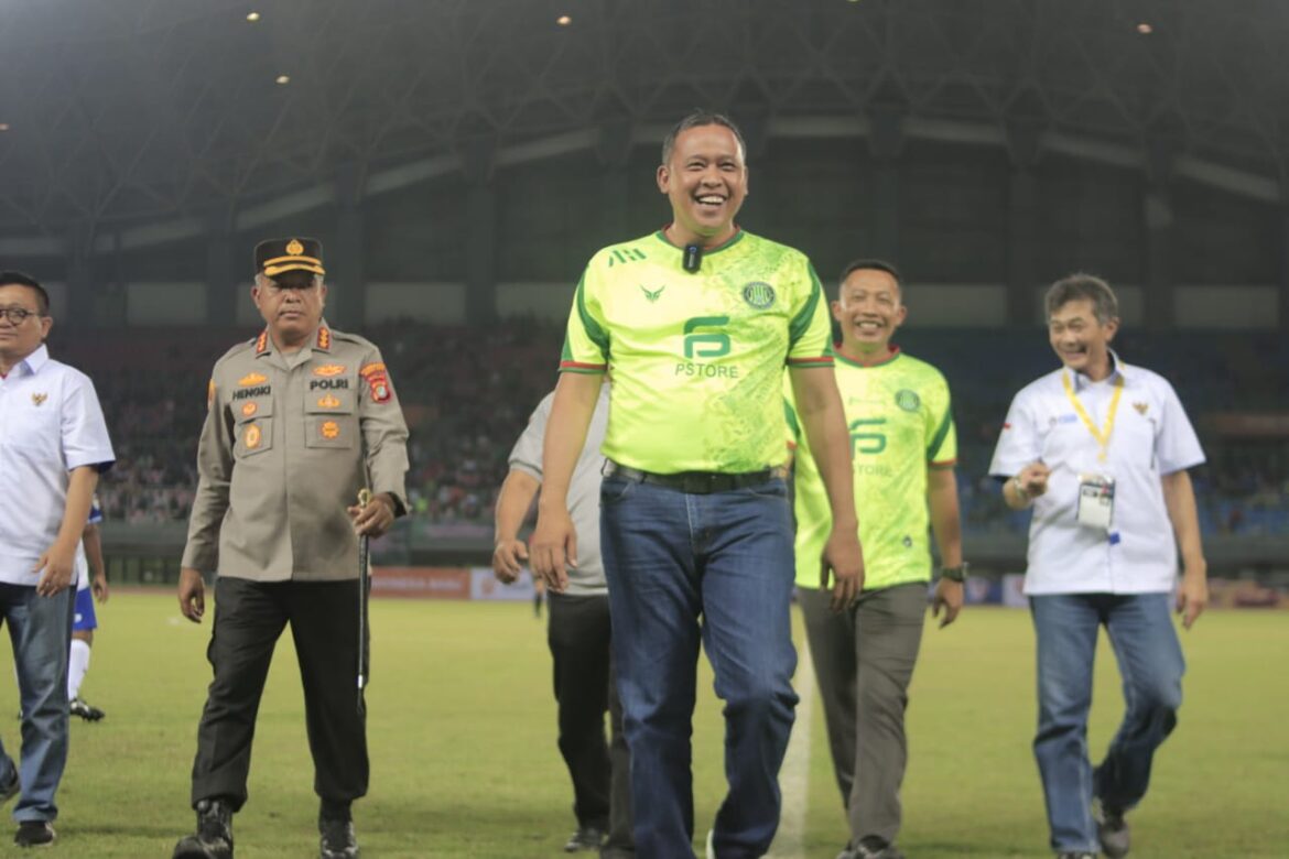 LAGA PERDANA LIGA 3, PLT. WALI KOTA BEKASI OPTIMIS PERSIPASI MASUK LIGA 2