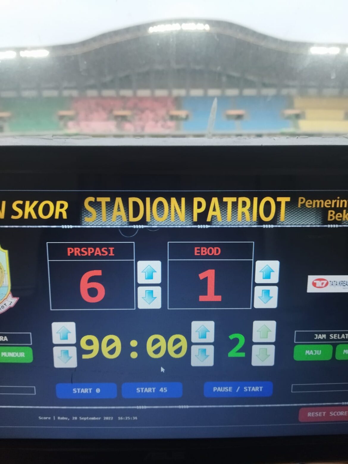 SUPPORT PLT. WALI KOTA MEMBAWA KEMENANGAN PERSIPASI KOTA BEKASI 6 – 1 MELAWAN EBOD JAYA CIMAHI