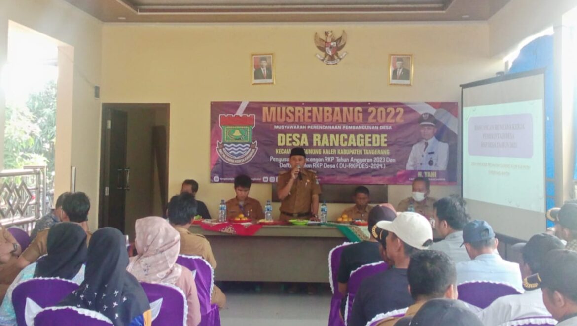 Musrembang Tingkat Kecamatan Anggaran tahun 2023 Dan Daftar Usulan ( DU ) TAHUN 2024 Desa Rancagede