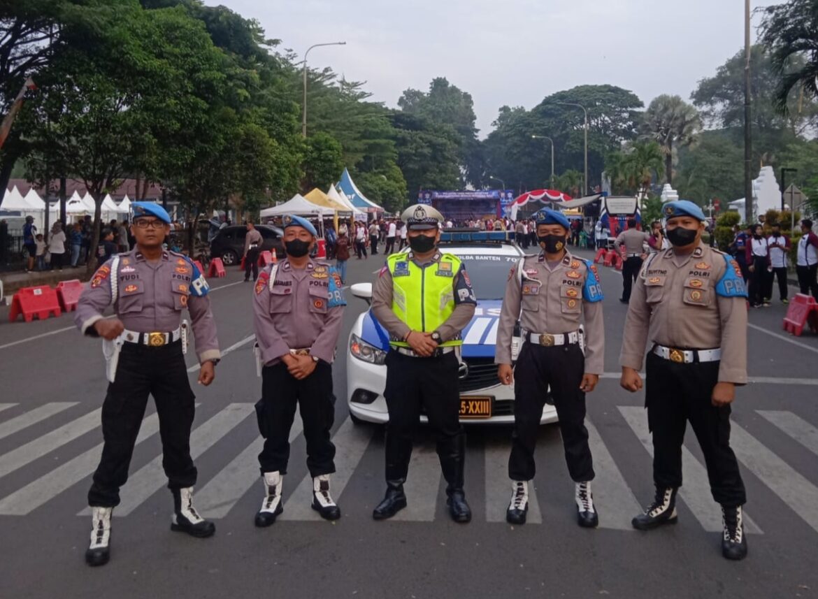 Bidpropam Polda Banten Amankan Kegiatan Car Free Day dan Peragaan Safety Riding