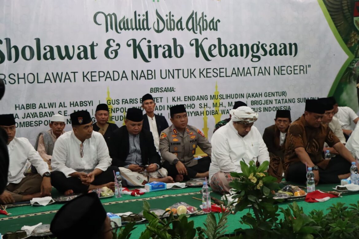 Kapolda Banten Hadiri Maulid Diba Akbar di Ponpes Jamiyatul Mubtadi Malingping
