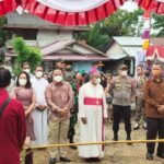 Wadan Satgas Pamtas Yonif 645/Gty Hadiri Peresmian Gereja Katolik Santo Rafael Stasi