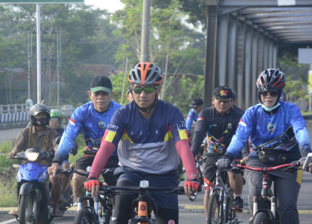 Peduli Kesehatan Anggota, Dandim Boyolali Ajak Gowes Anggota