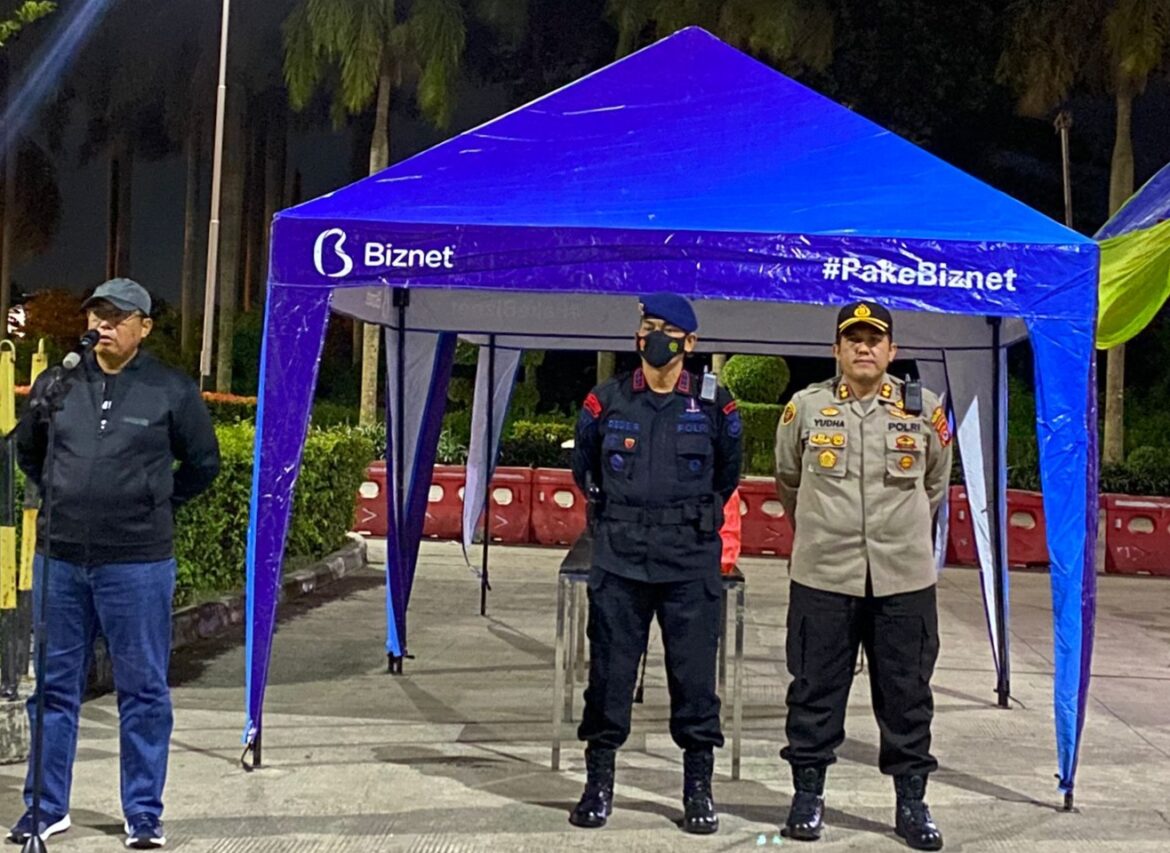 Dansat Brimob Polda Banten Hadiri Patroli Malam Guna Antisipasi Gengster