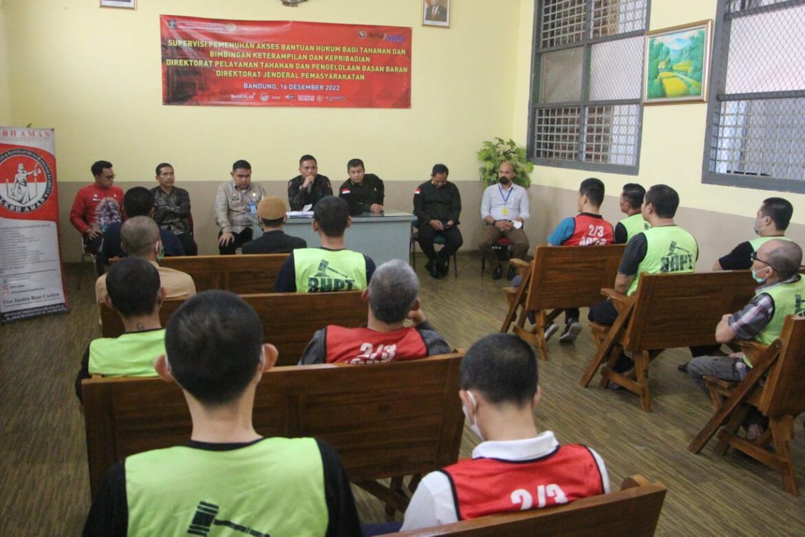 Direktorat Yantah dan Pengelolaan Basan Baran Supervisi Pelayanan Tahanan di Rutan Bandung.