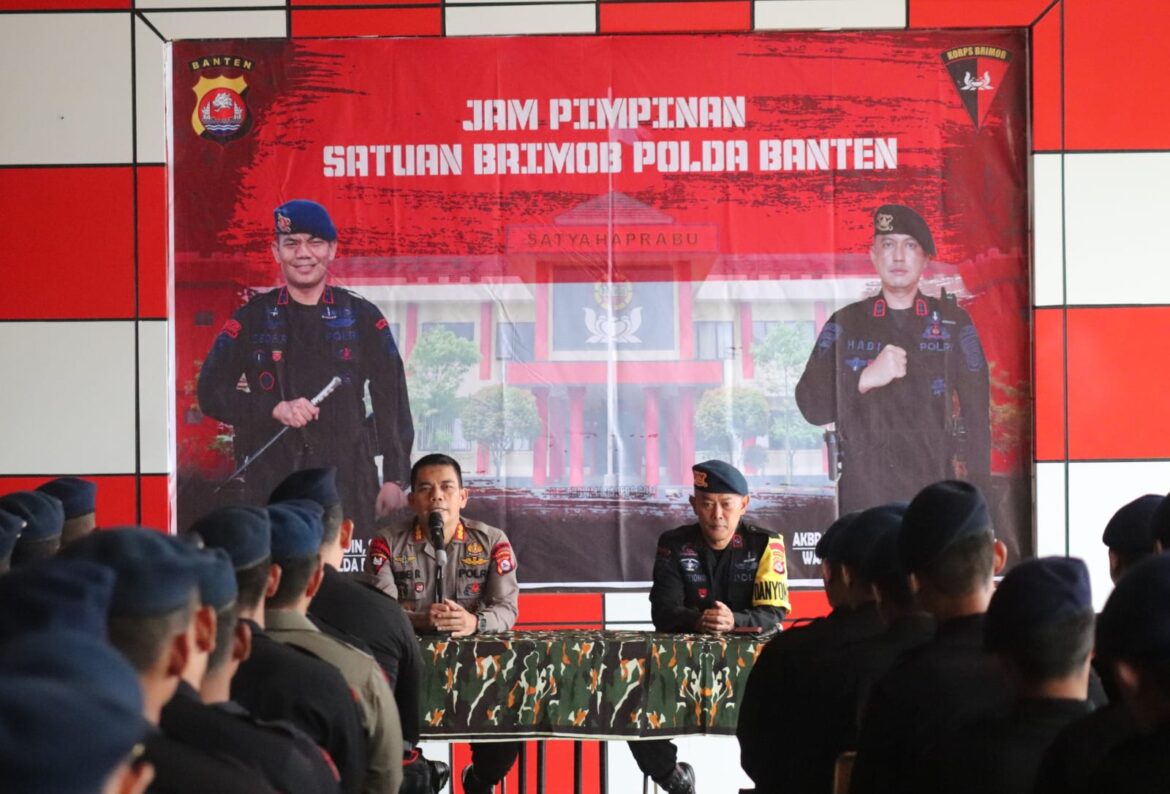 Dansat Brimob Polda Banten Paparkan Hasil Ops Lilin Maung 2022 dan Evaluasinya