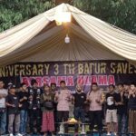 Anggota Kepolisian Polsek Cisoka Hadiri Acara Happy Anniversary 3 Tahun Batur Sa- vespa