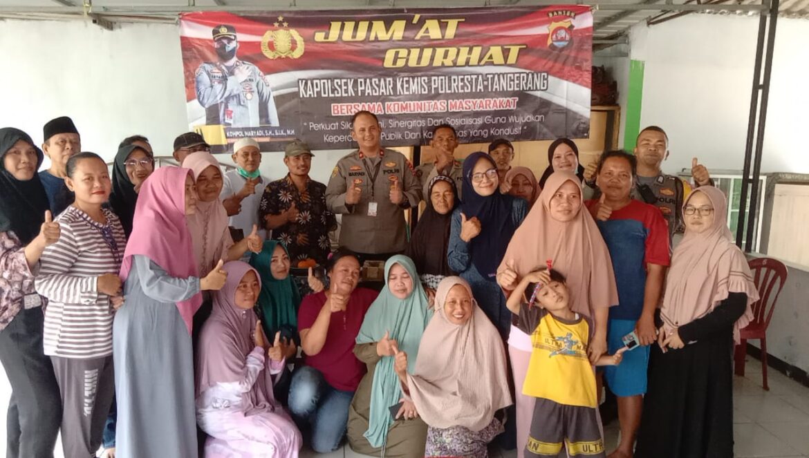 Jumat Curhat, Kapolsek Pasar Kemis Polresta Tangerang Dengar Langsung Keluhan Warga