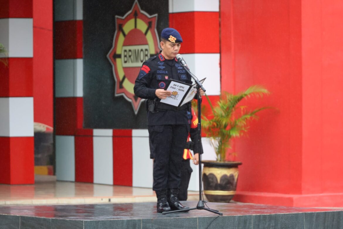 Pimpin Apel Gabungan, Dansat Brimob Polda Banten Jaga Kamtibmas Tetap Kondusif di Bulan Ramadhan