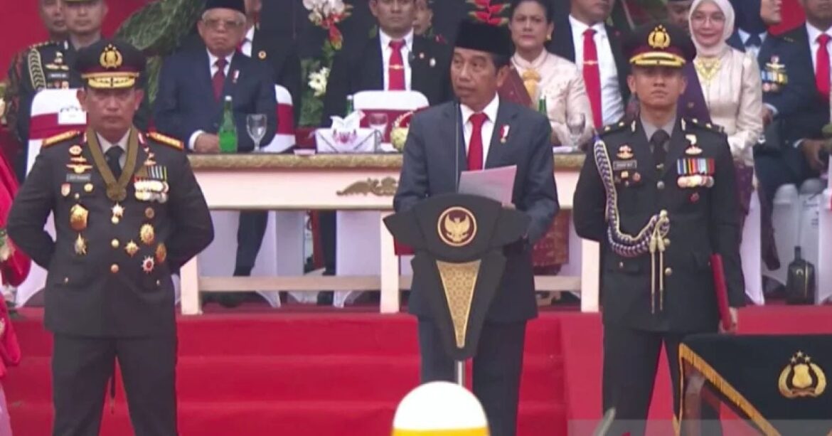Polda Banten Ikuti Upacara HUT Bhayangkara ke-77 di Stadion Utama Gelora Bung Karno