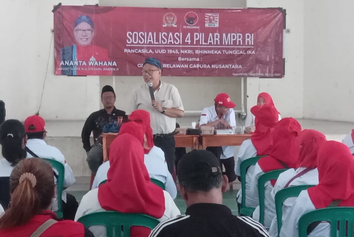 Ananta Wahana Berikan Sosialisasi 4 Pilar MPR RI Kepada Relawan Gapura Nusantara