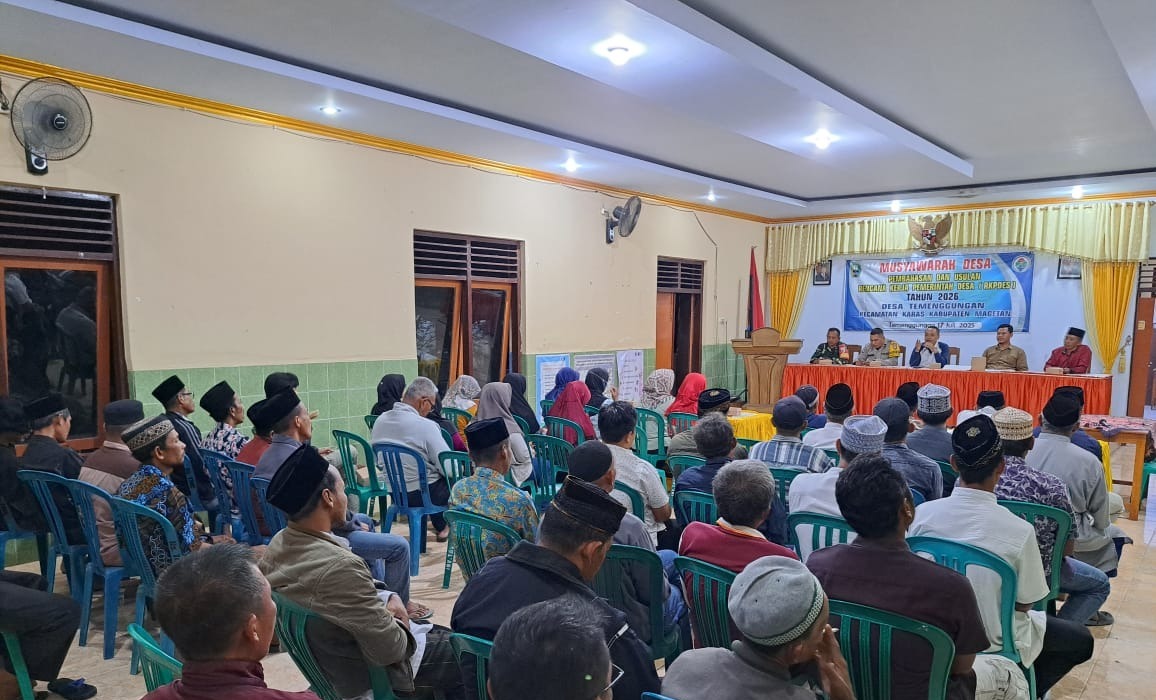 Kades Temenggungan : Untuk tahun ini bisa terkaper pelaksanaan pembangunannya.
