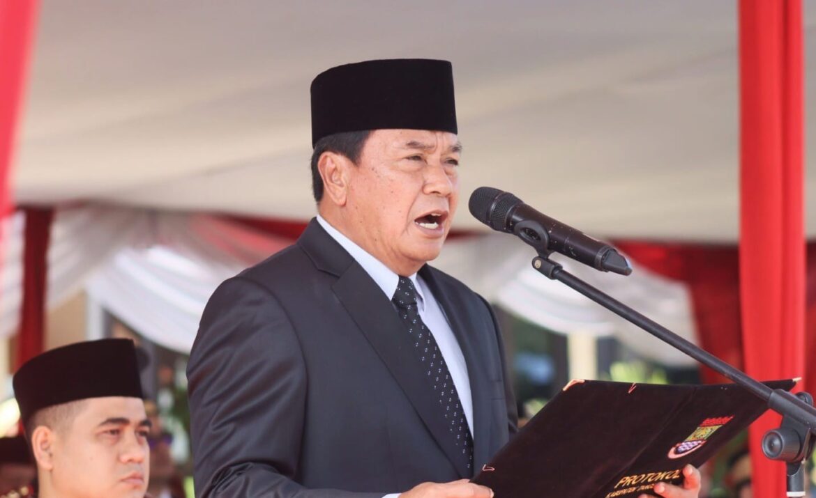 Bupati Tangerang menjadi Inspektur Upacara di hari Menyambut hut jadi kesaktian Pancasila berjalan dengan