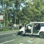 KM 125 Jakarta kecelakaan beruntun, antara mobil minibus dan Truk PS.