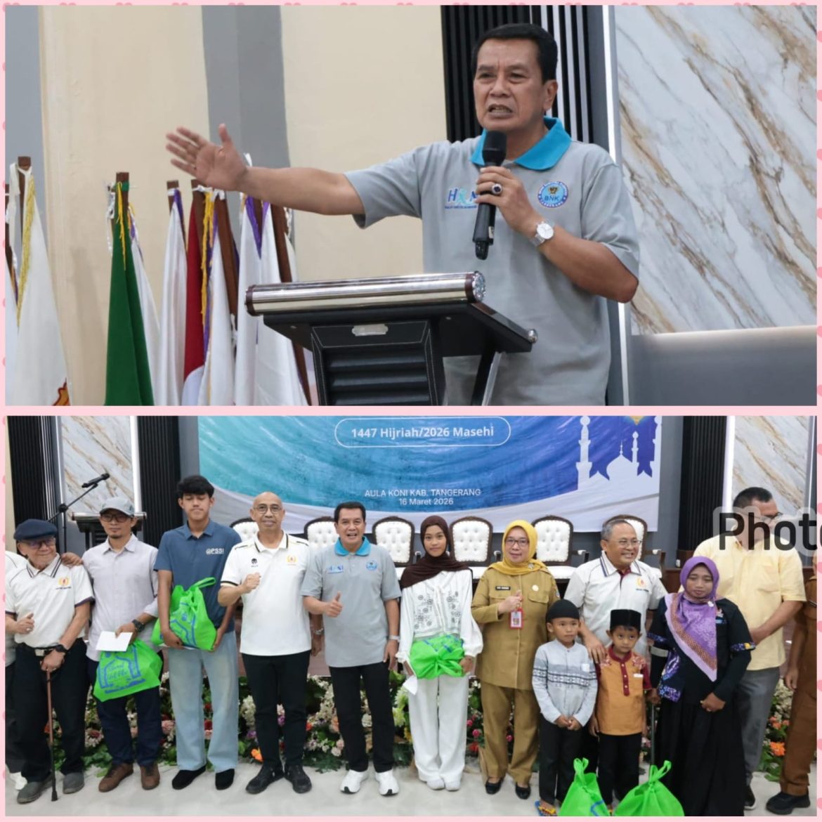 Bupati Tangerang Silaturahmi dan Beri Motivasi Atlet Porprov Banten.