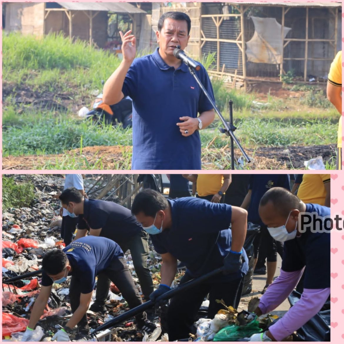 Bupati Tangerang mengajurkan Buanglah sampah di tempat yg disediakan, buat lubang-lubang kecil.